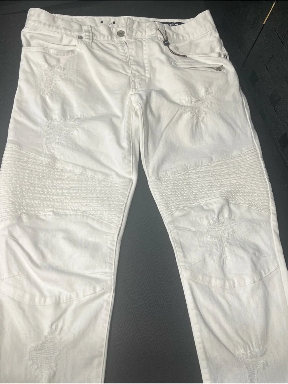 Armani Exchange A|X J27 Men's White Skinny Biker Stretch Jeans 32x30. See Pics